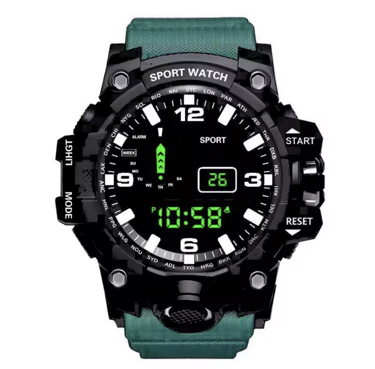 Digital waterproof watch
