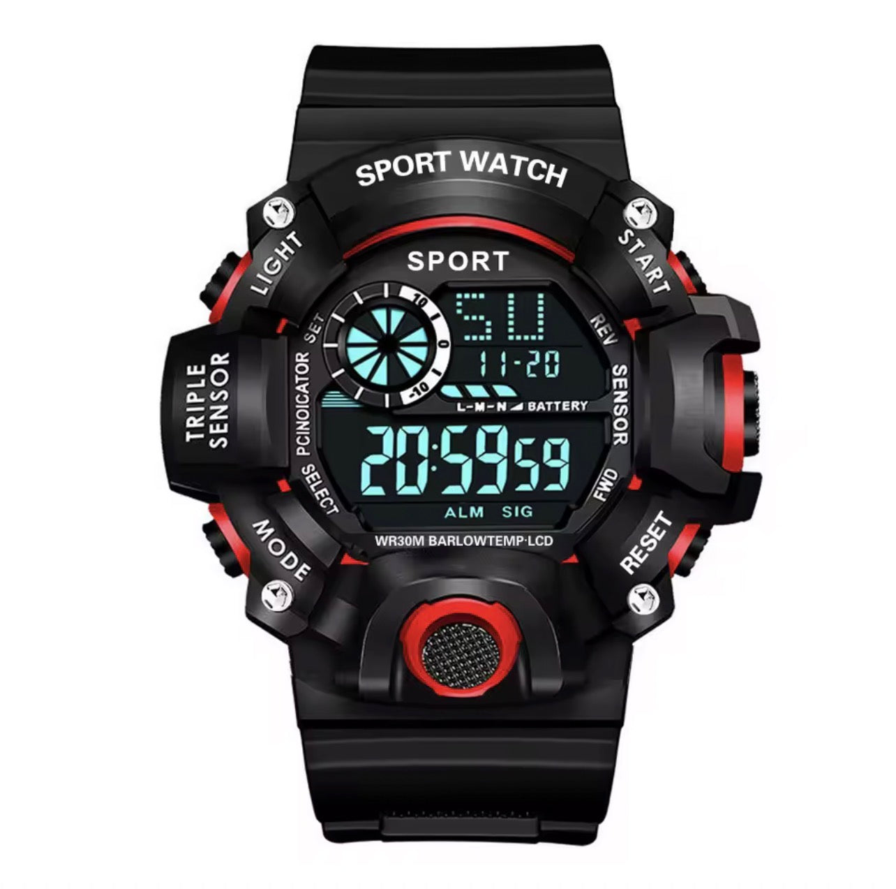 Digital waterproof watch