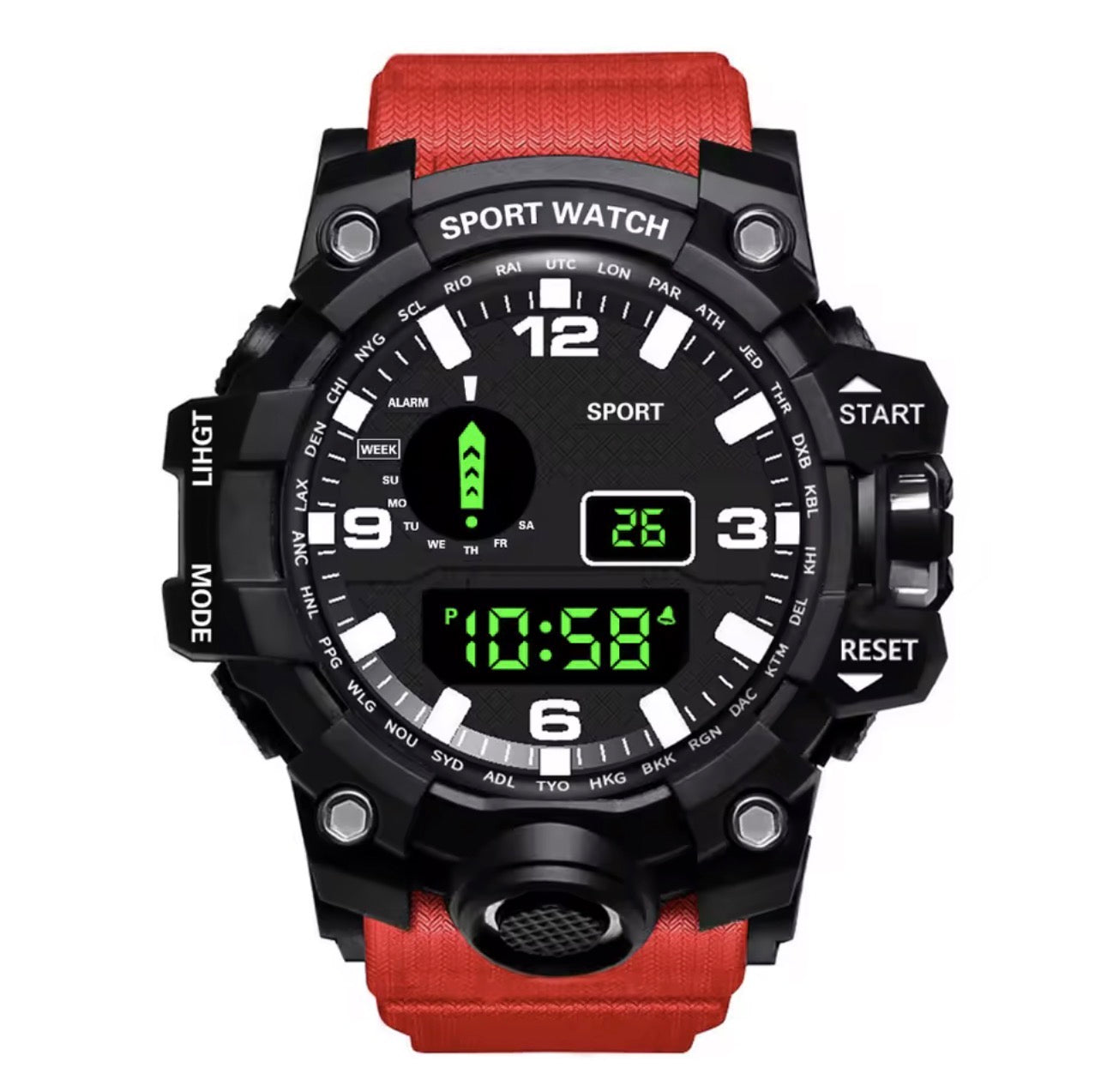 Digital waterproof watch