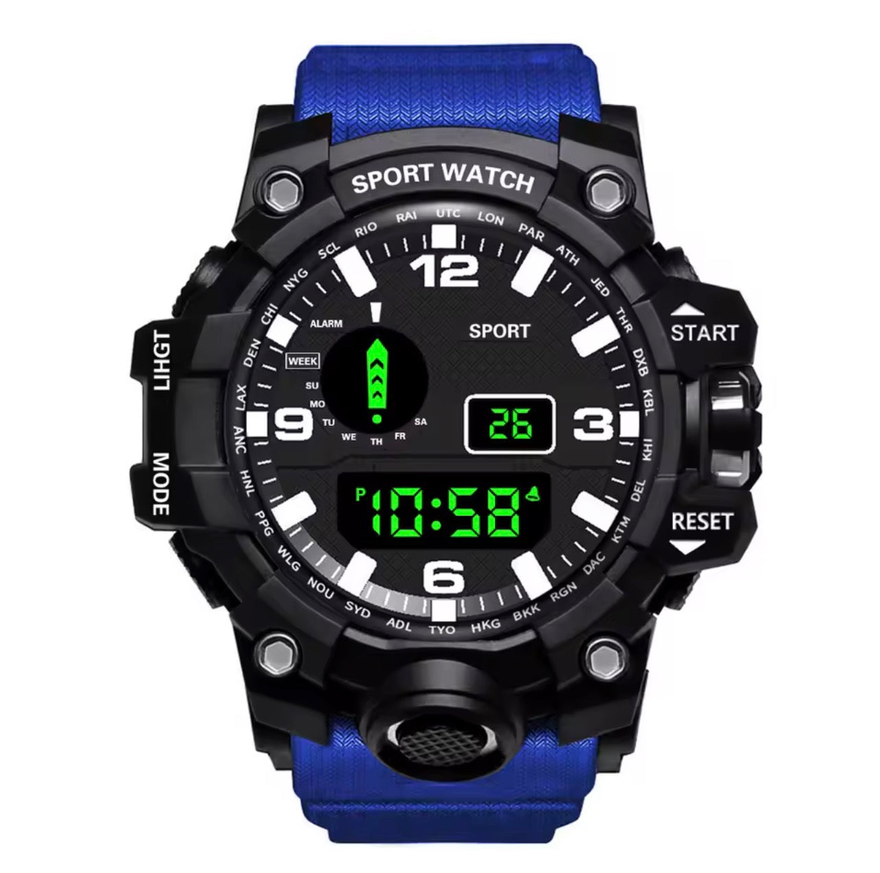Digital waterproof watch